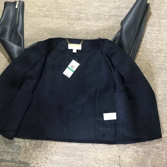 Michael KORS Faux Leather Biker Jacket Size L